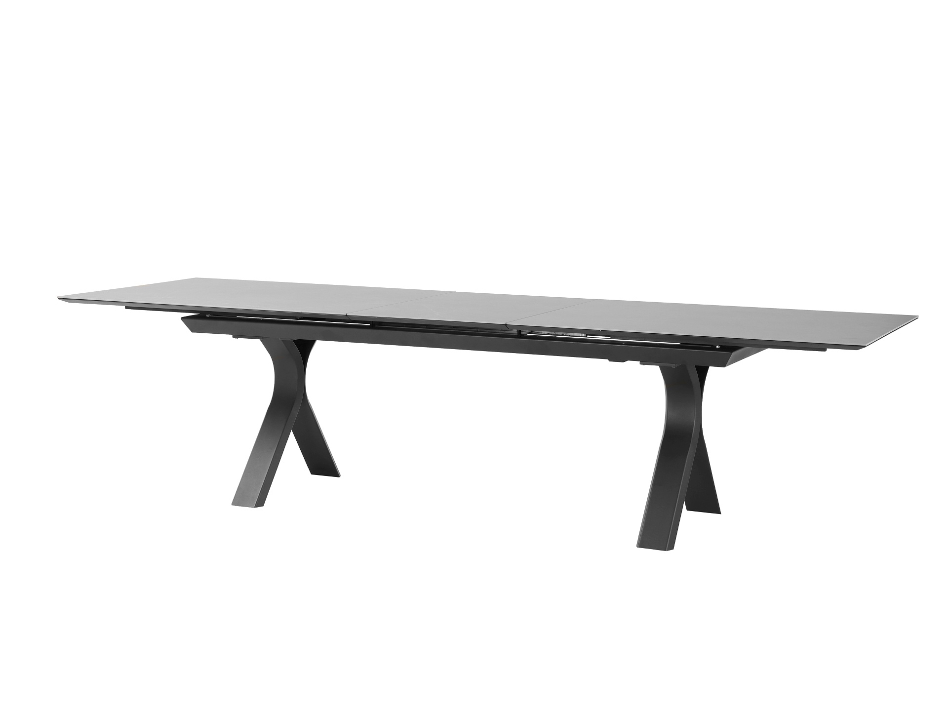 Levně Carson jídelní stůl antracit 240-300 cm
