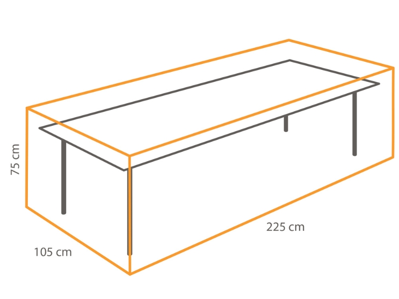 Levně Ochranná plachta na stůl (225x105x75 cm)