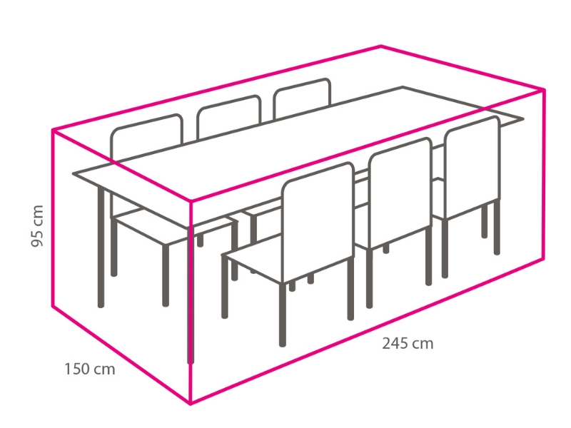 Levně Ochranná plachta na stolovou soupravu (245x150 cm)