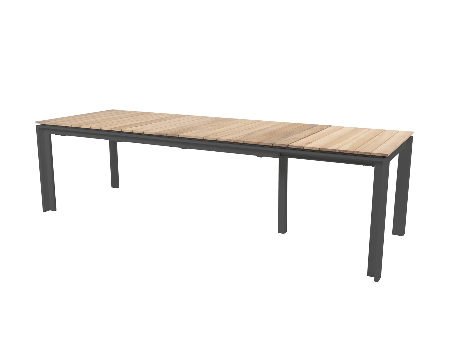 Optimum Teak roztahovací jídelní stůl antracit 220-340 cm