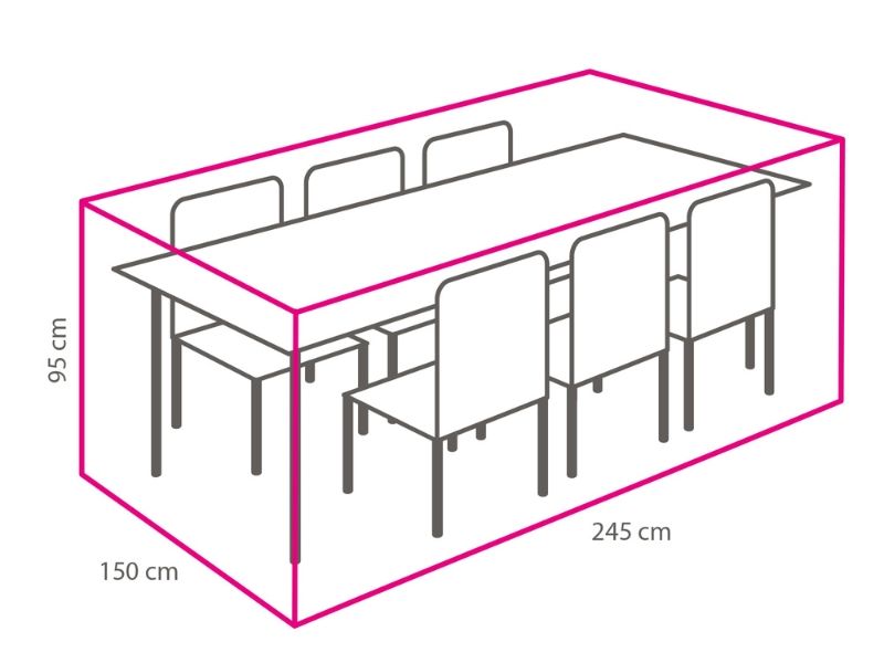 Ochranná plachta na stolovou soupravu (245x150 cm)